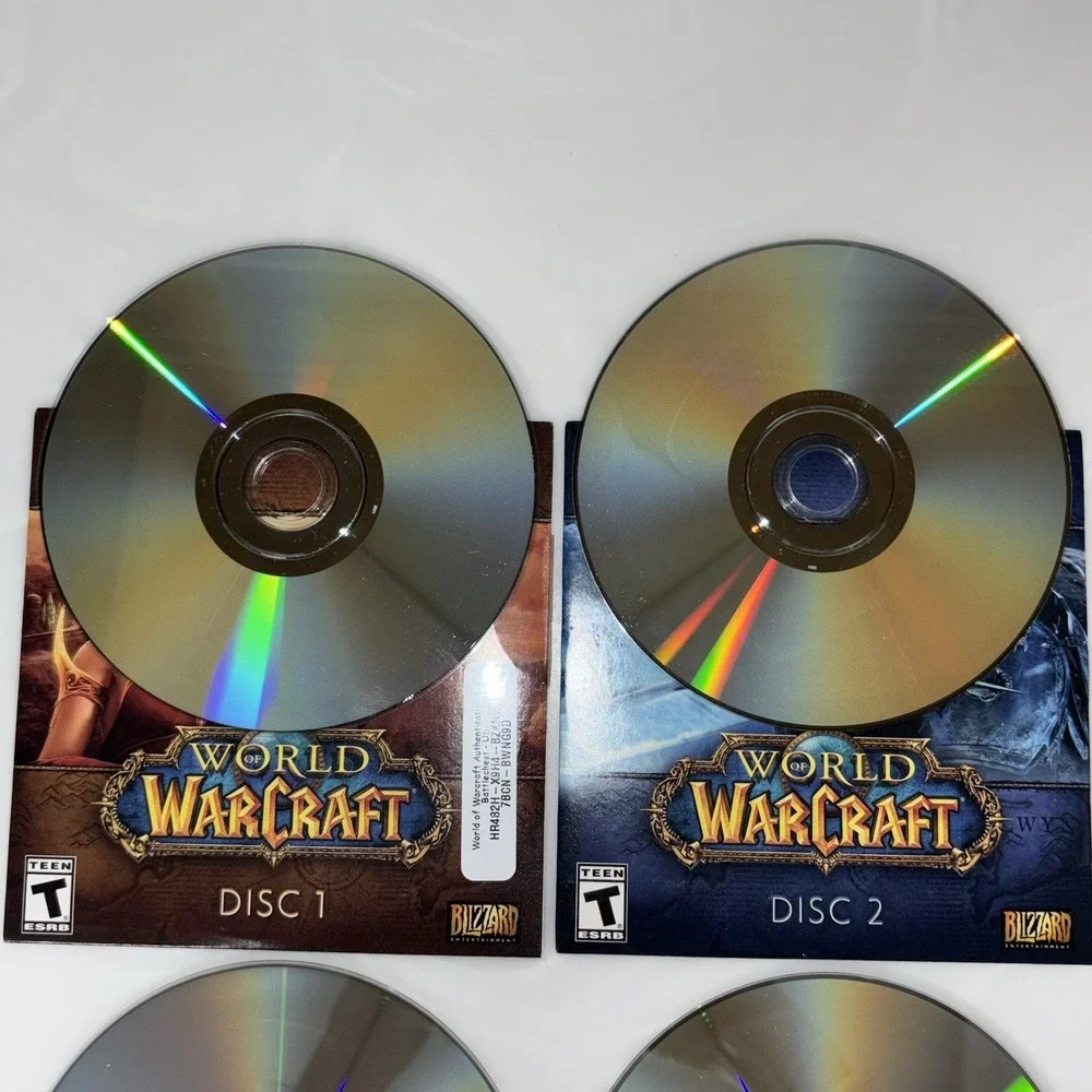 World of Warcraft PC Game Expansion Lot Plus Manual Books